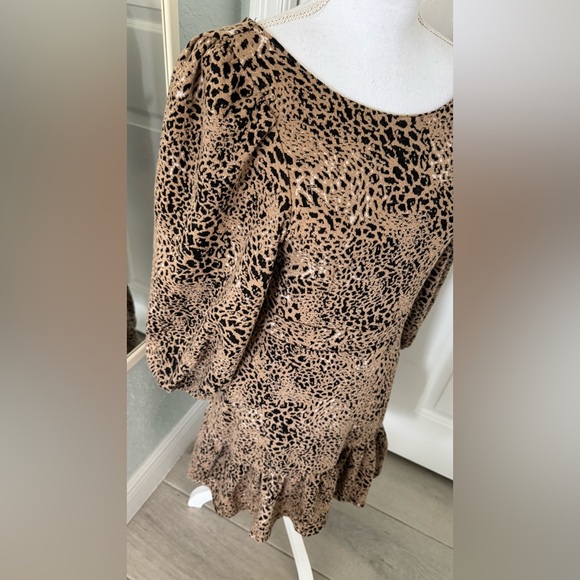 Anthropologie Maeve Knit Cut-Out Mini Dress Size 8 - Picture 6 of 16